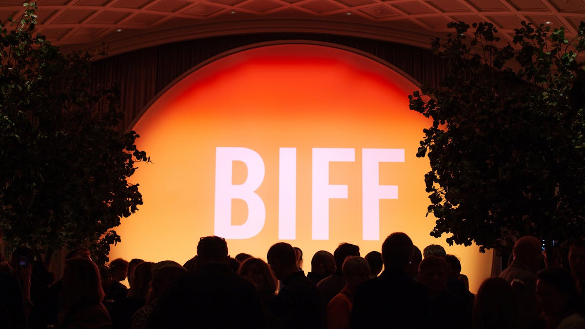 Bilde fra åpningfest av Bergen internasjonale filmfestival